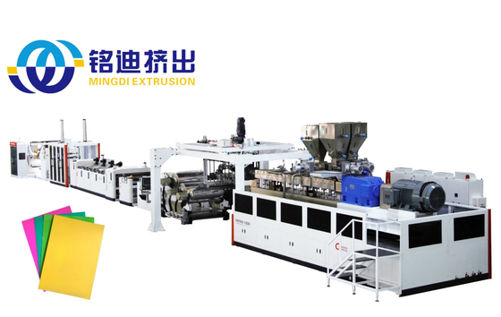 Single / Twin Screw Sheet Making Machine , PP PS Sheet Extrusion Line