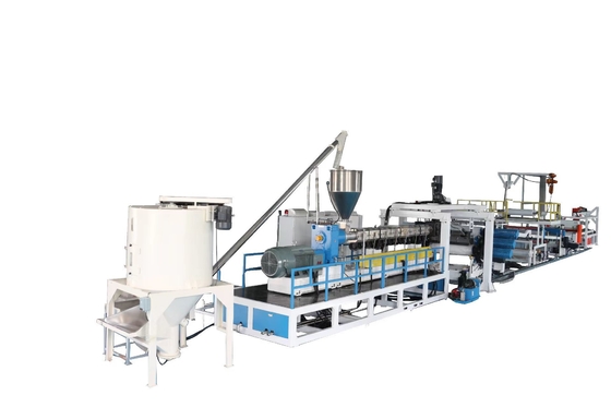 High Strength PVC Sheet Edge Banding Extrusion Line PLC Automatic Control