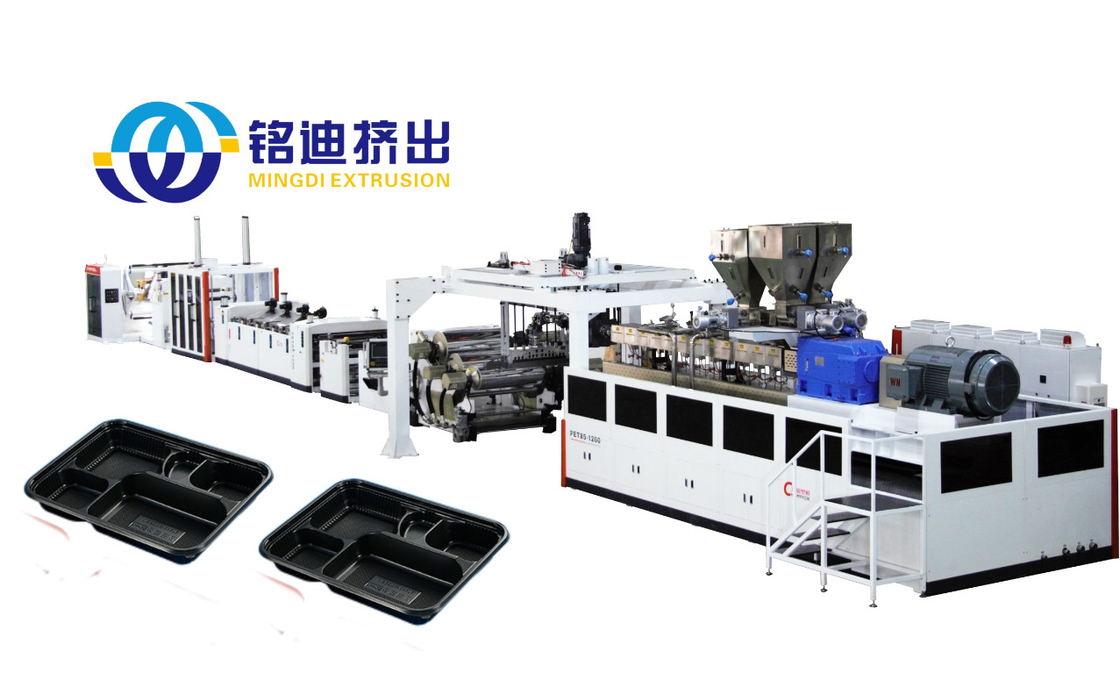 SIEMENS PET PLA PP PS Plastic Plate Sheet Extrusion Line 700-1500mm With 52/75/85/95 Extruder