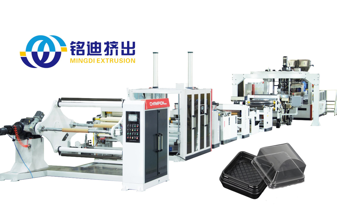 Automatic PP PE ABS Thick Board Plastic Sheet Extrusion Line 1200mm-2000mm