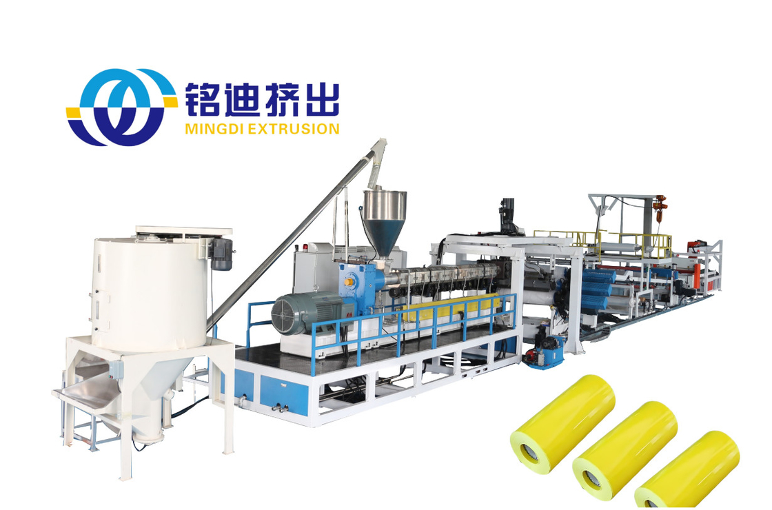 PLA Plastic Sheet Extrusion Machine Automatic  0.15mm-2.0mm Thickness PLC Control