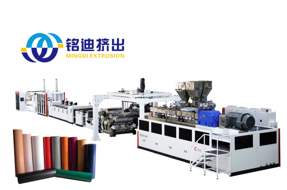 75/85 Veneer Pet Sheet Extrusion Line PP PS EVA Sheet Production Line Single / Twin Screw
